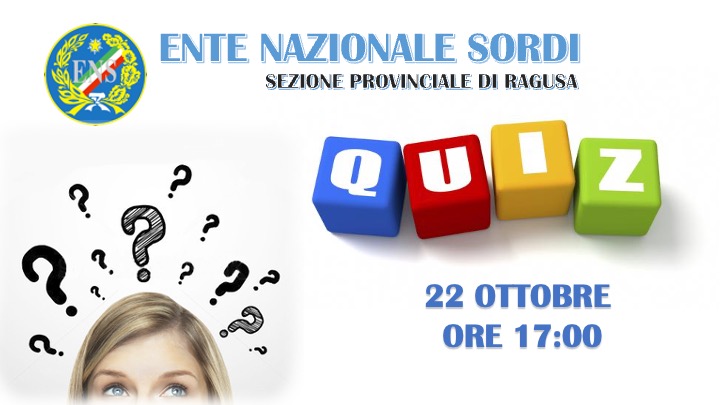 QUIZ 22 OTTOBRE